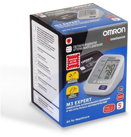 Измеритель артериального давления Omron автоматический (тонометр) M3 Expert (HEM-7132-ALR
