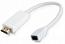 Переходник Mini DisplayPort female to HDMI male adapter cable, white. CableExpert (A-mDPF-HDMI)