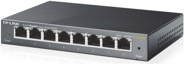 Коммутатор TP-Link TL-SG108E 8-Port Gigabit Desktop Easy Smart Switch, 8 10/100/1000Mbps RJ45 ports,