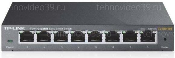 Коммутатор TP-Link TL-SG108E 8-Port Gigabit Desktop Easy Smart Switch, 8 10/100/1000Mbps RJ45 ports, купить по низкой цене в интернет-магазине ТехноВидео