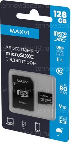 Micro Secure Digital 128GB Maxvi class 10, UHS-I (1), V10 (MSD128GBC10V10) купить по низкой цене в интернет-магазине ТехноВидео