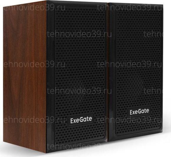 Колонки звуковые 2.0 ExeGate Tango 312 (EX287058RUS), темное дерево купить по низкой цене в интернет-магазине ТехноВидео