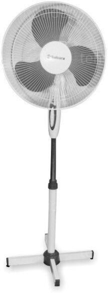 Напольный вентилятор Sakura SA-11G, белый/серый купить по низкой цене в интернет-магазине ТехноВидео