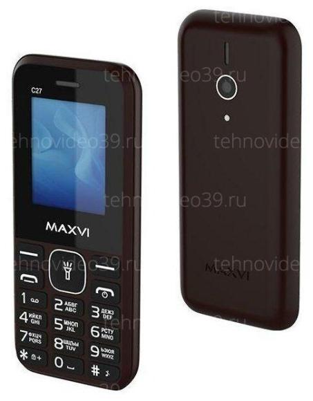 ТЕЛЕФОН МОБИЛЬНЫЙ Maxvi C27 brown купить по низкой цене в интернет-магазине ТехноВидео