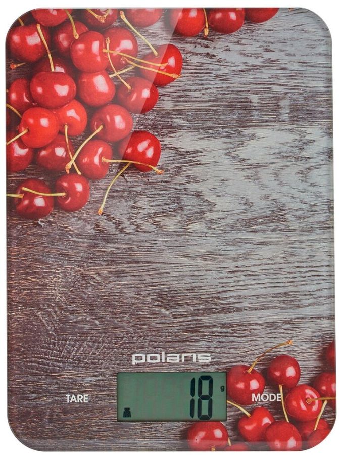 Весы кухонные Polaris PKS 1046DG вишня
