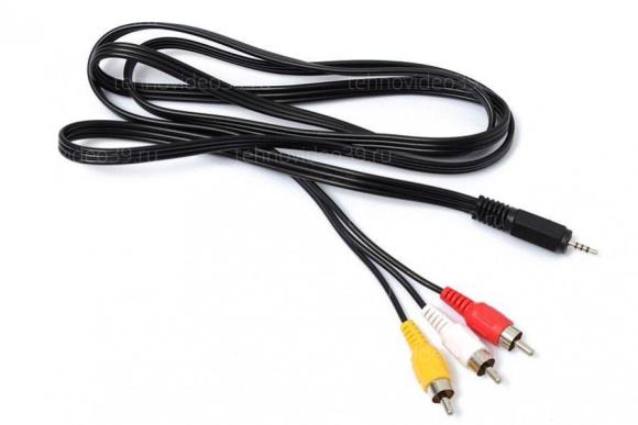 Соединительный шнур 3.5 mini-Jack TRRS-3RCA, 1.0м купить по низкой цене в интернет-магазине ТехноВидео
