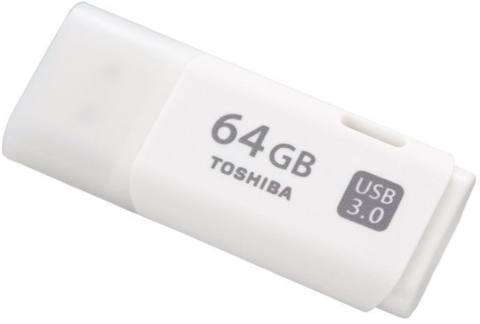 USB Flash Toshiba USB3.0 Flash Drive 64Gb KIOXIA () U301 WHITE (LU301W064GG4)