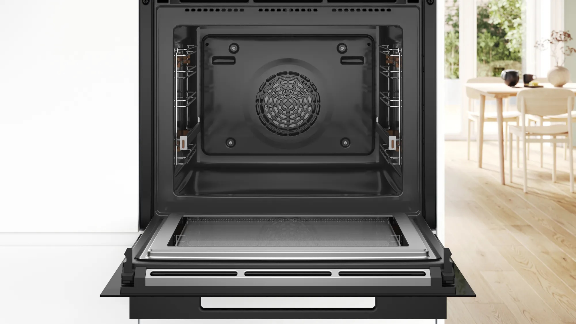 Духовой шкаф Bosch HMG 976RB1S Serie 8 с функцией СВЧ черный