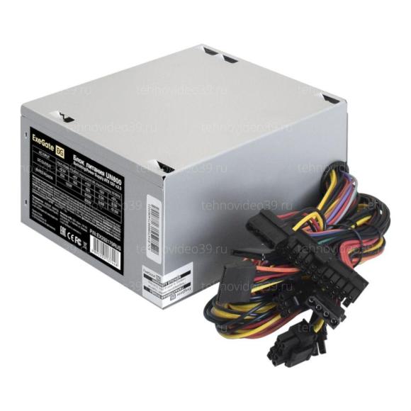 Блок питания ExeGate 800W UN800 ATX (кабель 220V в комплекте), 12cm fan, 24pin, 2x(4+4)pin, PCI-E, купить по низкой цене в интернет-магазине ТехноВидео