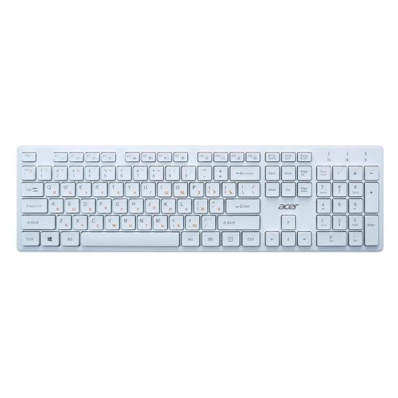 Клавиатура Acer OKW123 белый USB (ZL.KBDEE.00D) купить по низкой цене в интернет-магазине ТехноВидео