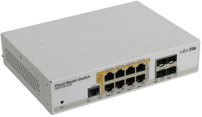 Коммутатор Mikrotik CRS112-8P-4S-IN
