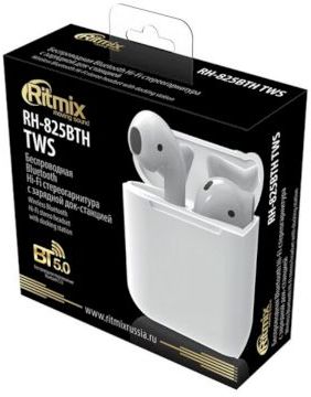 Наушники беспроводные Ritmix RH-825BTH TWS white
