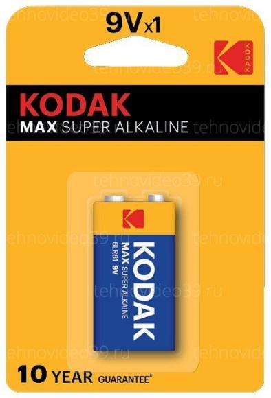 Батарейки Kodak 6LR61-1BL MAX SUPER Alkaline по 1шт (K9V-1) купить по низкой цене в интернет-магазине ТехноВидео