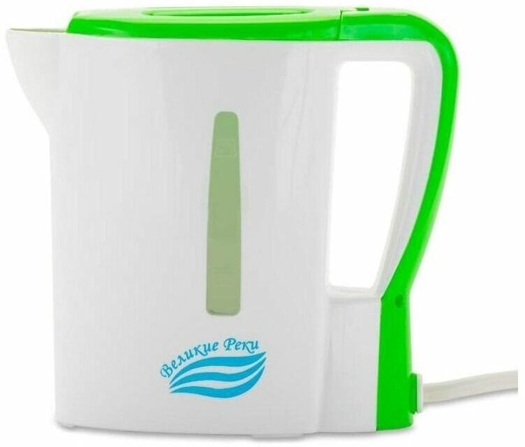 Электрический чайник Великие Реки Мая-1 бело-салатовый