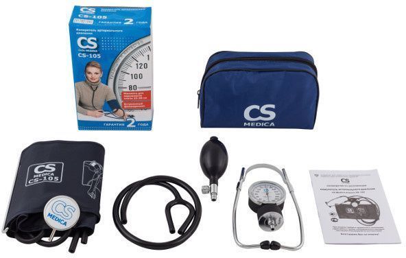 Измеритель артериального давления CS Medica CS 105 механический (со встроенным фонендоскопом) (CS-10