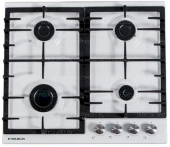 Газовая варочная поверхность Holberg HGEH 6411W купить по низкой цене в интернет-магазине ТехноВидео
