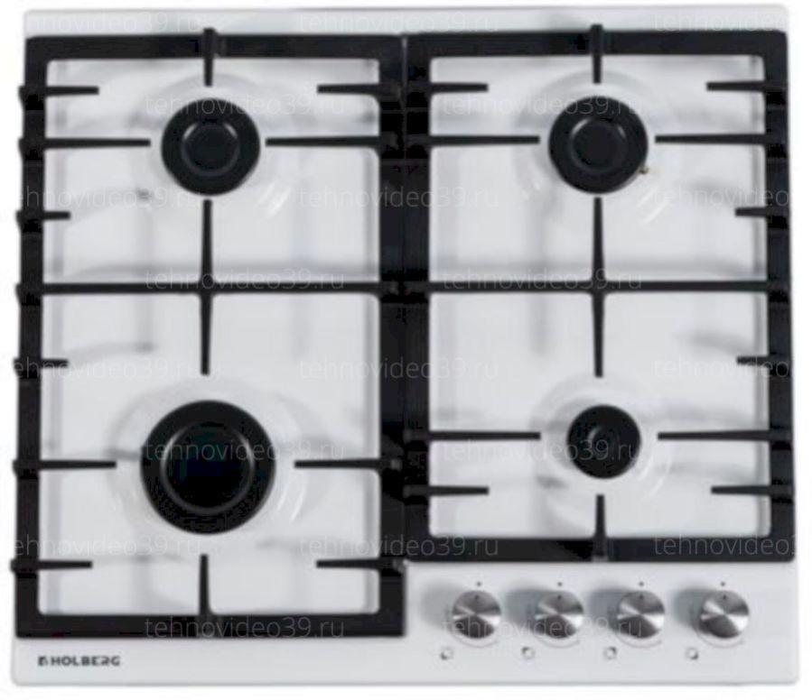 Газовая варочная поверхность Holberg HGEH 6411W купить по низкой цене в интернет-магазине ТехноВидео