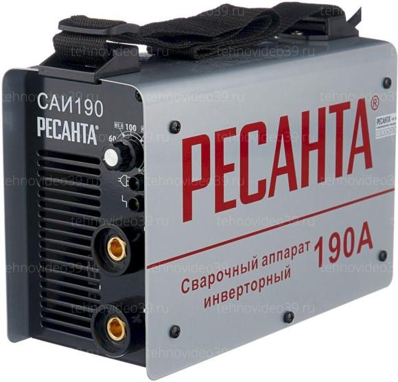 Сварочный аппарат инверторный Ресанта САИ 190 (65/2) купить по низкой цене в интернет-магазине ТехноВидео