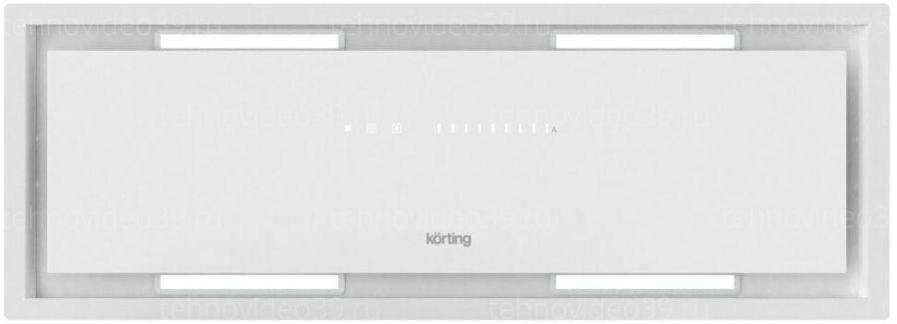 Вытяжка встраиваемая Korting KHI 9997 GW белый купить по низкой цене в интернет-магазине ТехноВидео