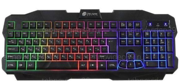 Клавиатура Оклик 757G MADNESS черный USB for gamer LED купить по низкой цене в интернет-магазине ТехноВидео