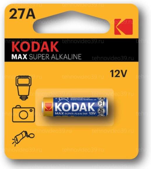 Батарейки Kodak 27A-1BL MAX SUPER Alkaline по 1шт (K27A-1, GP27A, MN27) купить по низкой цене в интернет-магазине ТехноВидео