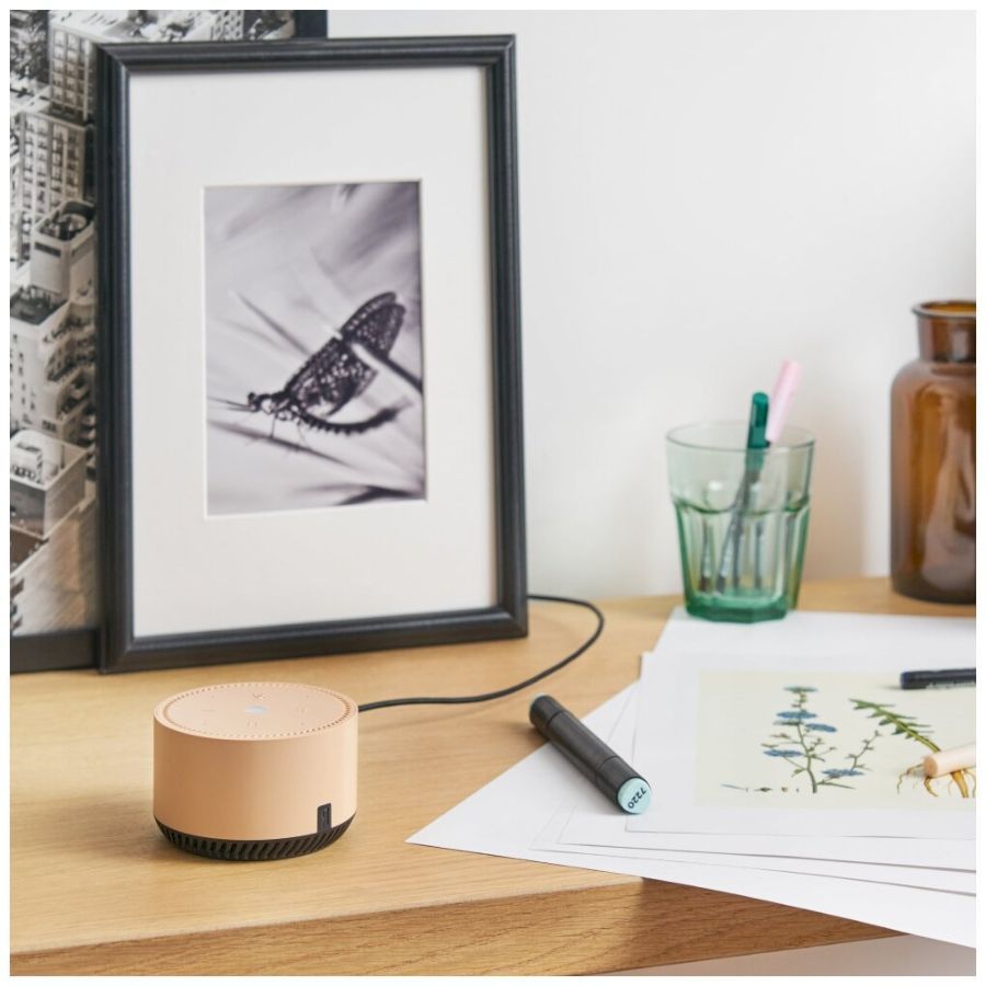 Умная колонка Яндекс Станция Лайт с голосовым помощником Алиса, бежевый (YNDX-00025B)