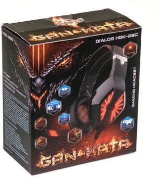 Гарнитура Dialog Gan-Kata HGK-28C черно-красная