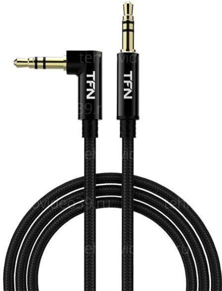 Кабель аудио TFN AUX L-type, 1.0м. черный (CAUXL1MBK) (TFN-CAUXL1MBK) купить по низкой цене в интернет-магазине ТехноВидео