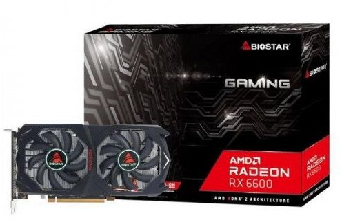 Видеокарта Biostar ATi Radeon RX6600 GDDR6 8192Mb (8GB) 128-bit, PCI-E16x (VA6606RM81)