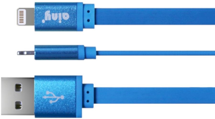 Кабель Ainy 8pin 1.0m синий (FA-052F)