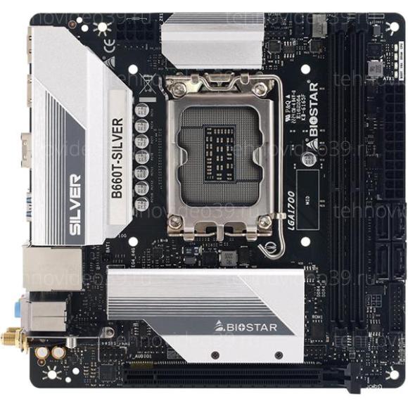 Материнская плата Biostar LGA1700 (Gen.12) (B660T-Silver) Mini-ITX Intel B660 (for CPU: Intel 12-t купить по низкой цене в интернет-магазине ТехноВидео