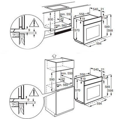 Духовой шкаф Electrolux EOF6P76BX Нерж. сталь + чёрный