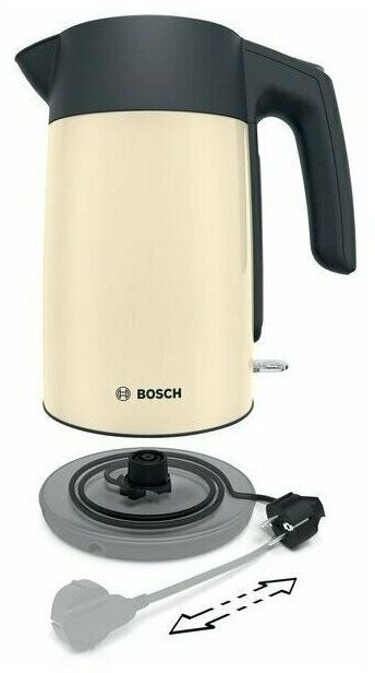 Электрический чайник Bosch TWK 7L467 бежевый/черный