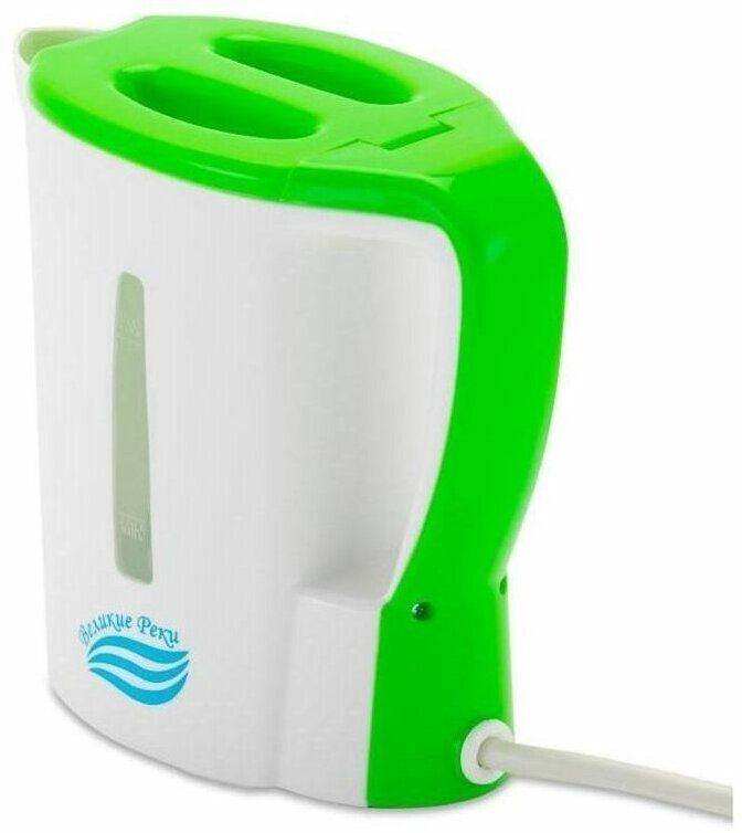 Электрический чайник Великие Реки Мая-1 бело-салатовый