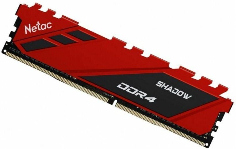 Память DDR4 8GB 3200Mhz Netac Shadow Red NTSDD4P32SP-08R