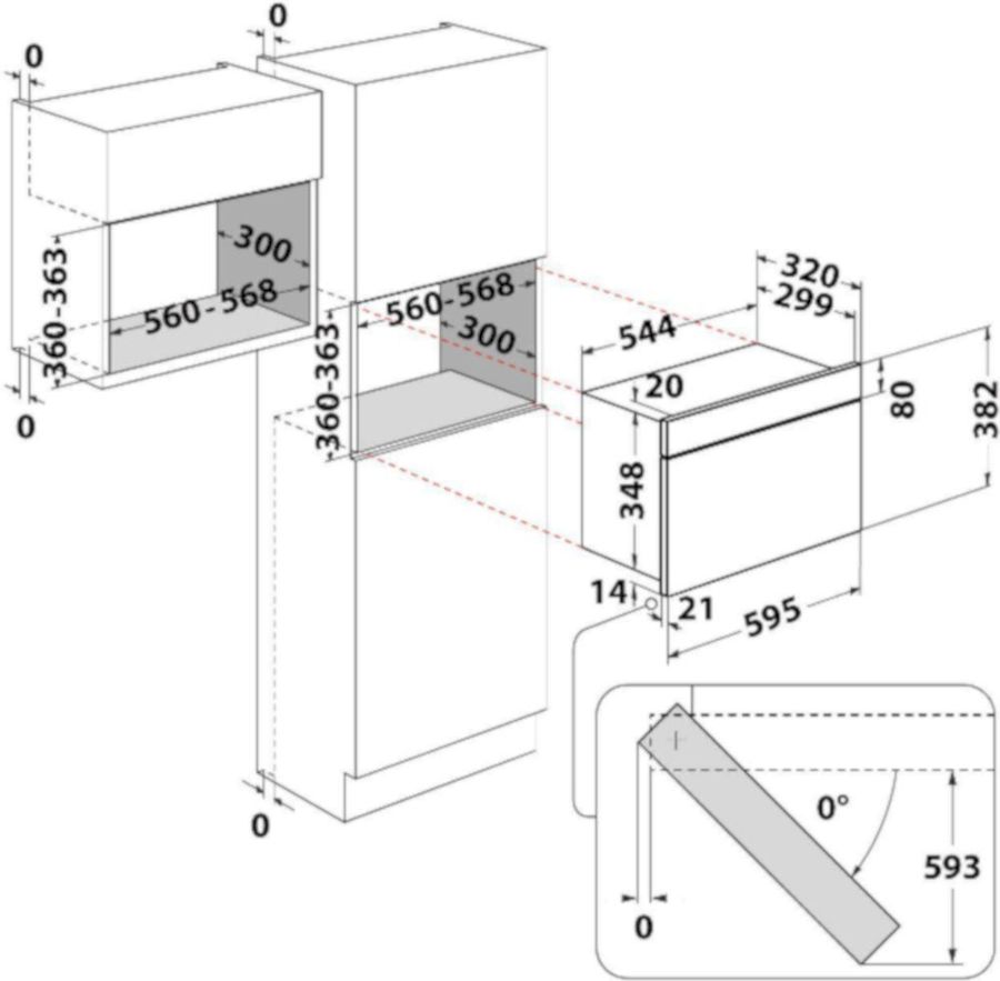 Встраиваемая микроволновая печь Whirlpool W67 MN840NB черный