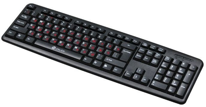 Клавиатура Оклик 90M черный USB