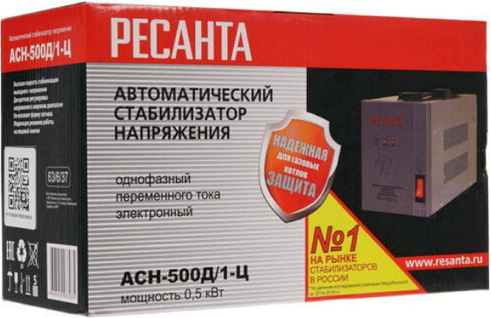 Стабилизатор Ресанта АСН-500Д/1-Ц (63/6/37)