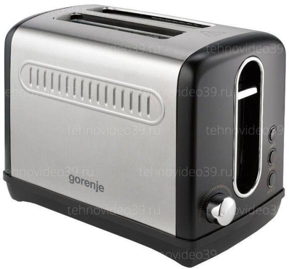 Тостер Gorenje T1100CLBK черный/серебристый купить по низкой цене в интернет-магазине ТехноВидео