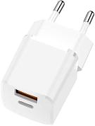 Сетевое зарядное устройство TFN NANO WCRPD11 (USB A+C PD/3A/20W/быстрая зарядка PD/белое) купить по низкой цене в интернет-магазине ТехноВидео