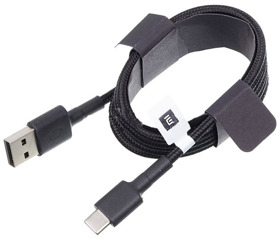Кабель Xiaomi Mi USB-Type-C черный плетеный 1м (SJV4109GL)
