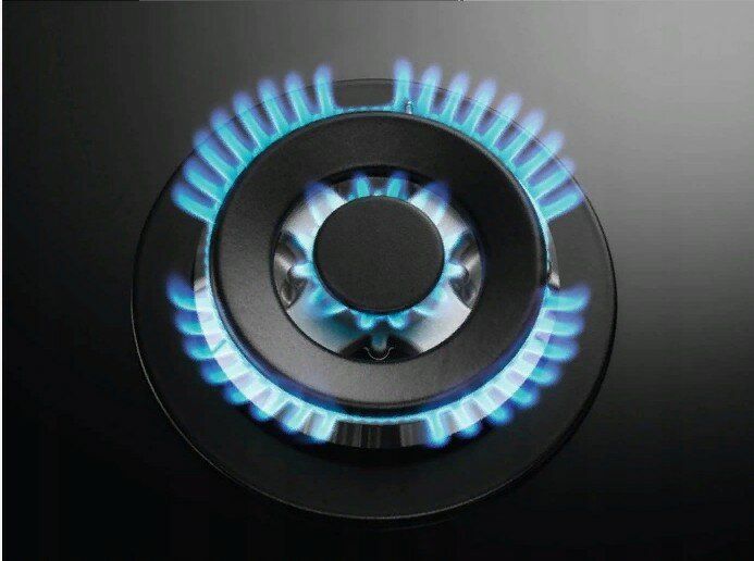 Газовая варочная поверхность AEG HKB 64420NB закаленное стекло черный