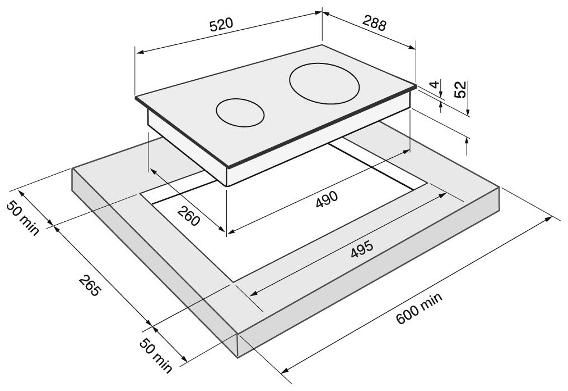 Индукционная варочная поверхность Krona FORTE 30 BL (Черный) (КА-00002591)
