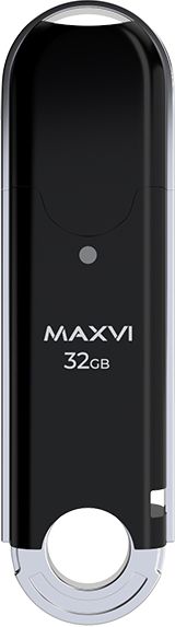 USB Flash Drive 32Gb Maxvi P2 Black (FD32GBUSB20C10P2)