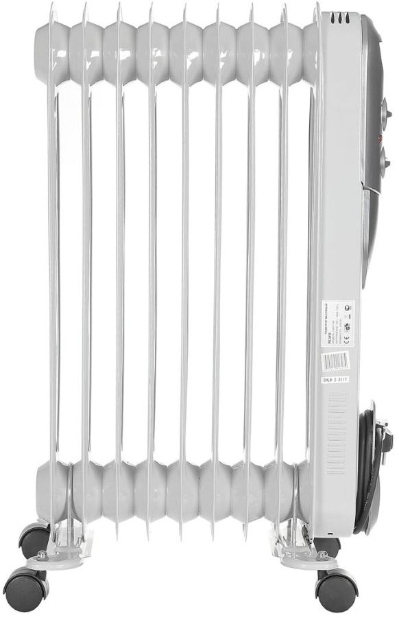 Масляный радиатор Ресанта ОМПТ-9Н (2 кВт) (67/3/4), белый/серебристый