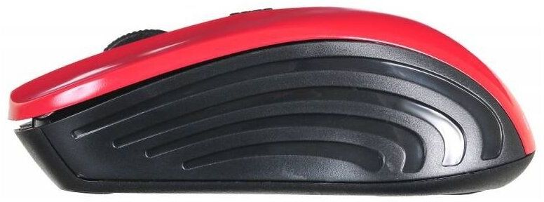 Мышь Оклик 545MW черный/красный оптическая (1600dpi) беспроводная USB (3but)