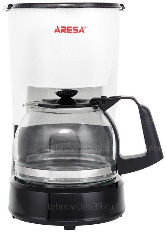 Кофеварка Aresa AR-1609 черный/белый купить по низкой цене в интернет-магазине ТехноВидео