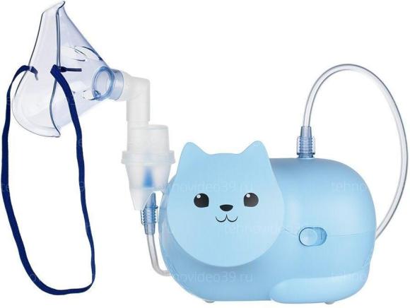Ингалятор компрессорный Omron Neko Kat (KRU) детский (голубой) купить по низкой цене в интернет-магазине ТехноВидео