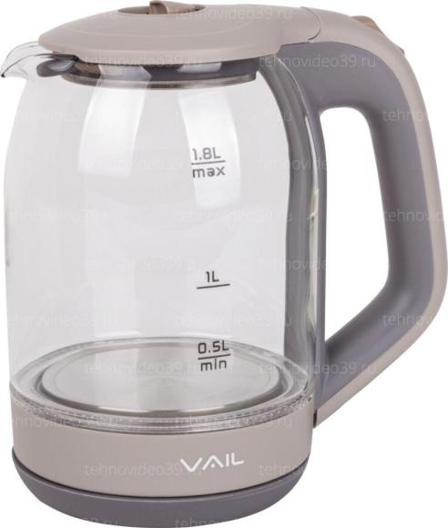 Электрический чайник VAIL VL-5559 серый купить по низкой цене в интернет-магазине ТехноВидео