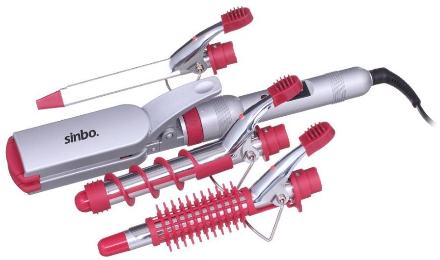 Щипцы Sinbo SHD 7071 красный/серебристый